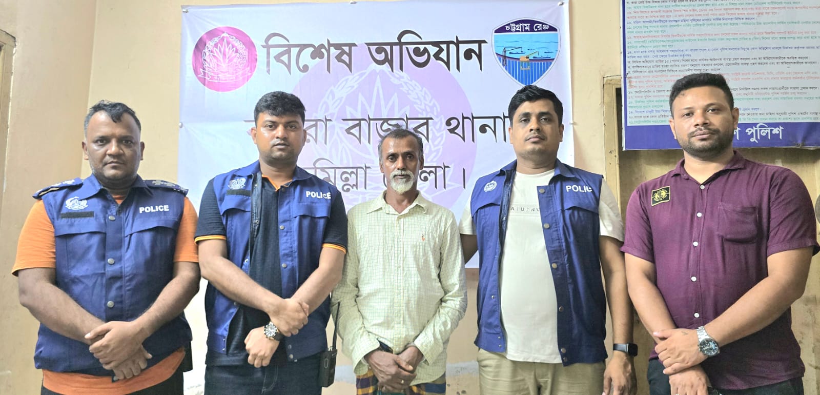 কুমিল্লা বাঙ্গরা বাজারে আনোয়ার মেম্বার হত্যা: এজাহারভুক্ত আসামি গ্রেপ্তার