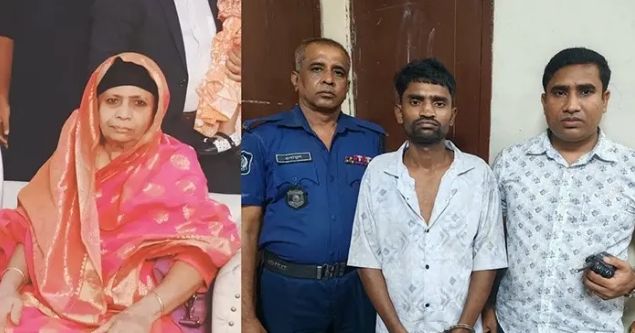 নরসিংদীতে নামাজপড় অবস্থায় জাহানারা (৭৩) বৃদ্বাকে কুপিয়ে হত্যা গ্রেফতার তিন।